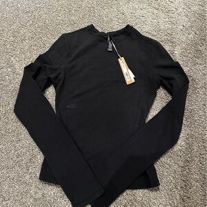 Skims Cotton Jersey  Long Sleeve Top